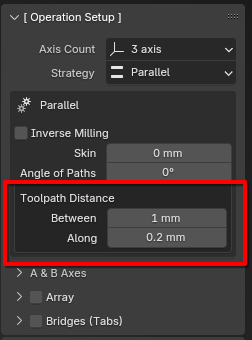 Toolpath Distance